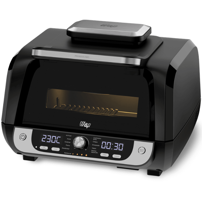 WAP Air Fryer Barbecue Digital 12 em 1